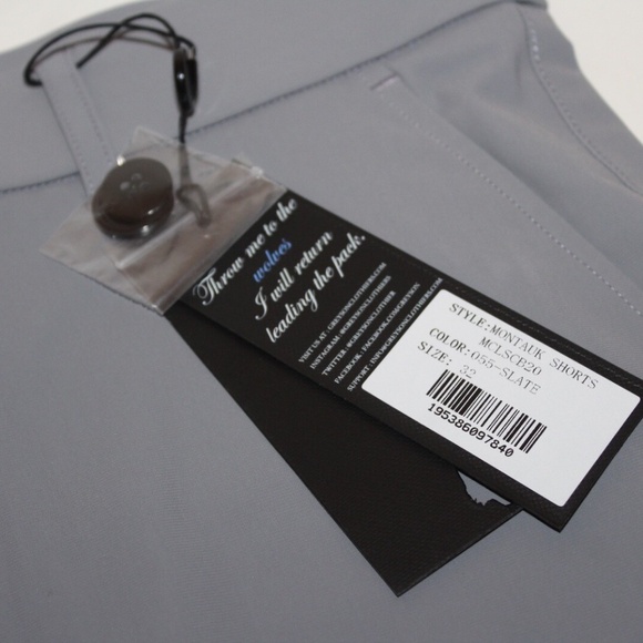 $128 Greyson Golf Shorts Mens Size 32 34 36 38 40 Montauk Performance Slate 10" - Picture 2 of 9